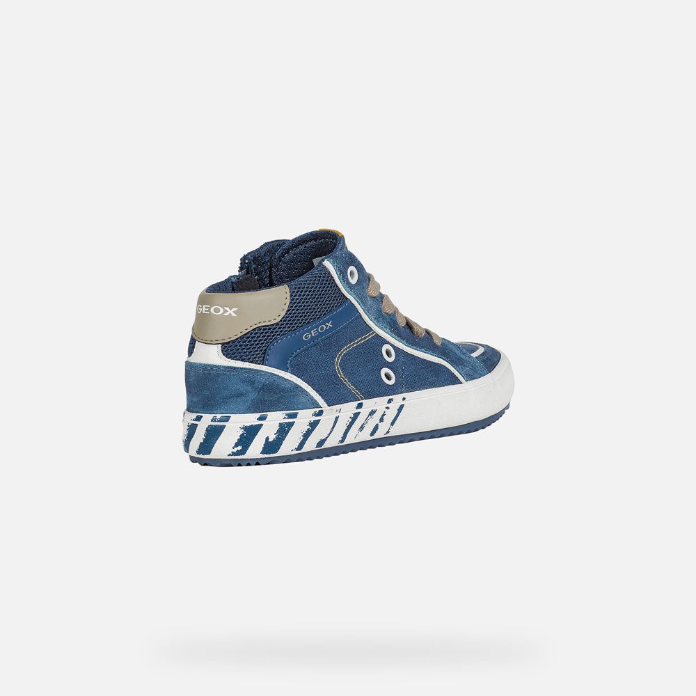 Basket Geox Alonisso - Bleu - Garcon 709342-EFY